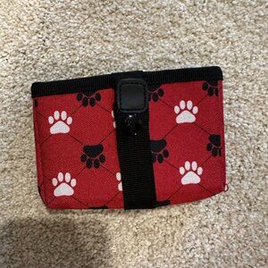 Red Paw Print Water/Food bowl